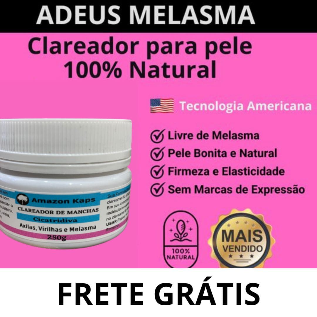 CLAREADOR DE MANCHAS CICATRIDIVA 250G - Diga Adeus às Manchas! Sua Pele Renovada e Radiante com Cicatridiva!